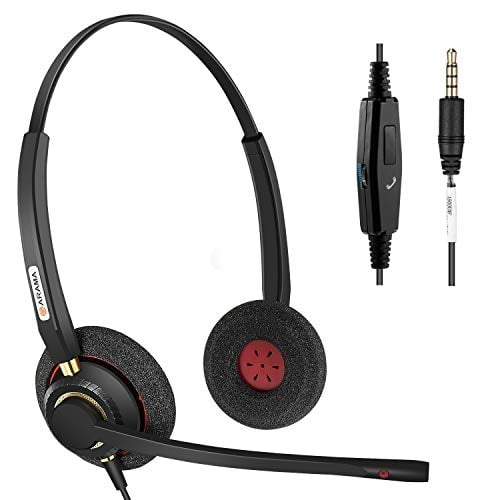 Cell Phone Headset with Microphone Noise Cancelling & Call Controls 3