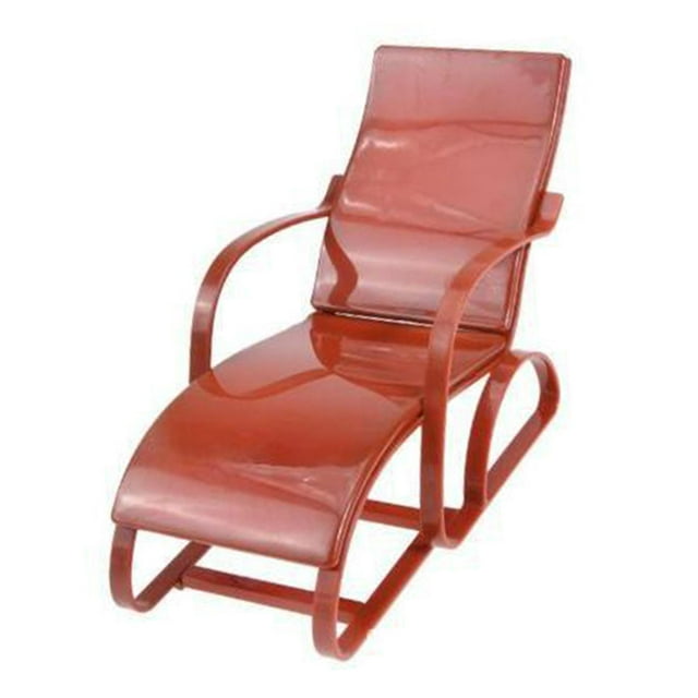 keepw 1/6 Mini Chair Furniture Model Unassembled Home Decoration DIY Brown