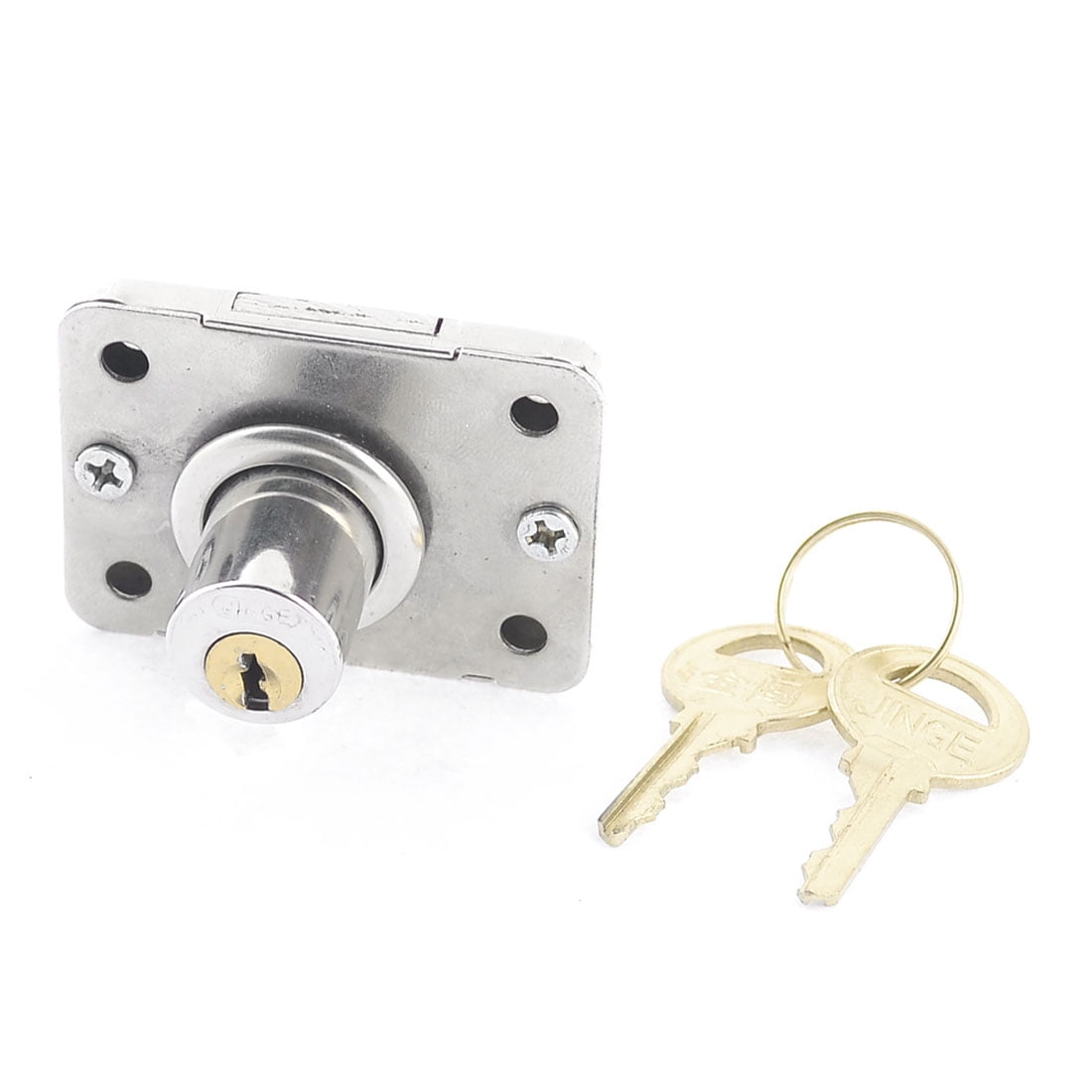 48x36mm Glass Cabinet Lock And Key Single Door Cylinder Rim