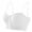 White, variant on Nude Bra with Clear Straps Halter Backless Bralette No Underwire Plunge Bra Transparent Bra, Beige