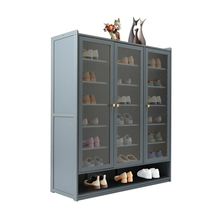 Shoe best sale glass cabinet