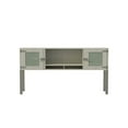 thumbnail image 2 of Safco Mirella Modern Wood Hutch with Glass Doors in White Ash, 2 of 3