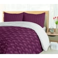 thumbnail image 5 of Ambesonne Purple Duvet Cover Sets, Persian Paisley Illustration, 2-King, Plum Pink, 5 of 7