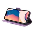 thumbnail image 4 of Nalacover Wallet Case with Wrist Hand Strap for iPhone 15 Plus Purse Case, Premium PU Leather Shockproof Flip Kickstand Cover with Card Slots Holder Case for iPhone 15 Plus, Purple, 4 of 11