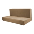 thumbnail image 3 of jiaping 4 Pieces Cushion Covers, RV Seat Covers, Easy Fitted Soft Dinette Cushion brown, 3 of 8