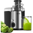 thumbnail image 1 of SiFENE 400W Centrifugal Juicer Machine, 3" Wide Chute, Adjustable Speeds, Easy Clean, Silver, New, 1 of 8