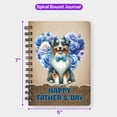thumbnail image 5 of Australian Shepherd Proud Dad Happy Father's Day Spiral Bound Journal Aussie Dog Lover Gifts 5x7in Spiral Notebook - 02008, 5 of 5