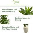 thumbnail image 2 of Nearly Natural Plastic 4' Dracaena Artificial Plant in Sand Colored Planter, Green, 2 of 8