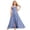 Blue 1, variant on Girls Spaghetti Strap Junior Bridesmaid Dresses Silk Satin Ruffle Slit Flower Girl Dress for Teen Girls Formal Dresses Pink 13-14 Years