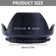 thumbnail image 5 of 58mm Flower Shape Lens Hood For 1100D 650D 550D 600D 500D 450D 18-55mm, 5 of 11