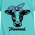 thumbnail image 3 of Instant Message - Mood Cow - Toddler & Youth Girls Short Sleeve Graphic T-Shirt, 3 of 6