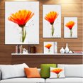 thumbnail image 3 of Yellow Watercolor Coreopsis Flower - Floral Canvas Art Print, 3 of 4