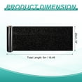 thumbnail image 2 of Uxcell Wood Grain Wallpaper Border 8" x 16.4ft Textured Frame Sticker, Light Black, 2 of 7
