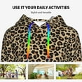 thumbnail image 4 of Sikiie Leopard Print-1 Women's Casual Hoodies Long Sleeve Lightweight Pullover Tops Loose Sweatshirt-Medium, 4 of 7