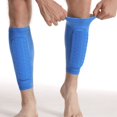 thumbnail image 5 of Calcetines deportivos de pantorrilla con diseño de panal anticolisión, antideslizantes, para exteriores, para correr, fútbol, ciclismo, montañismo, protectores transpirables, 5 of 5
