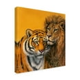 thumbnail image 2 of Trademark Fine Art 'Lion & Tiger' Canvas Art by Harro Maass, 2 of 3