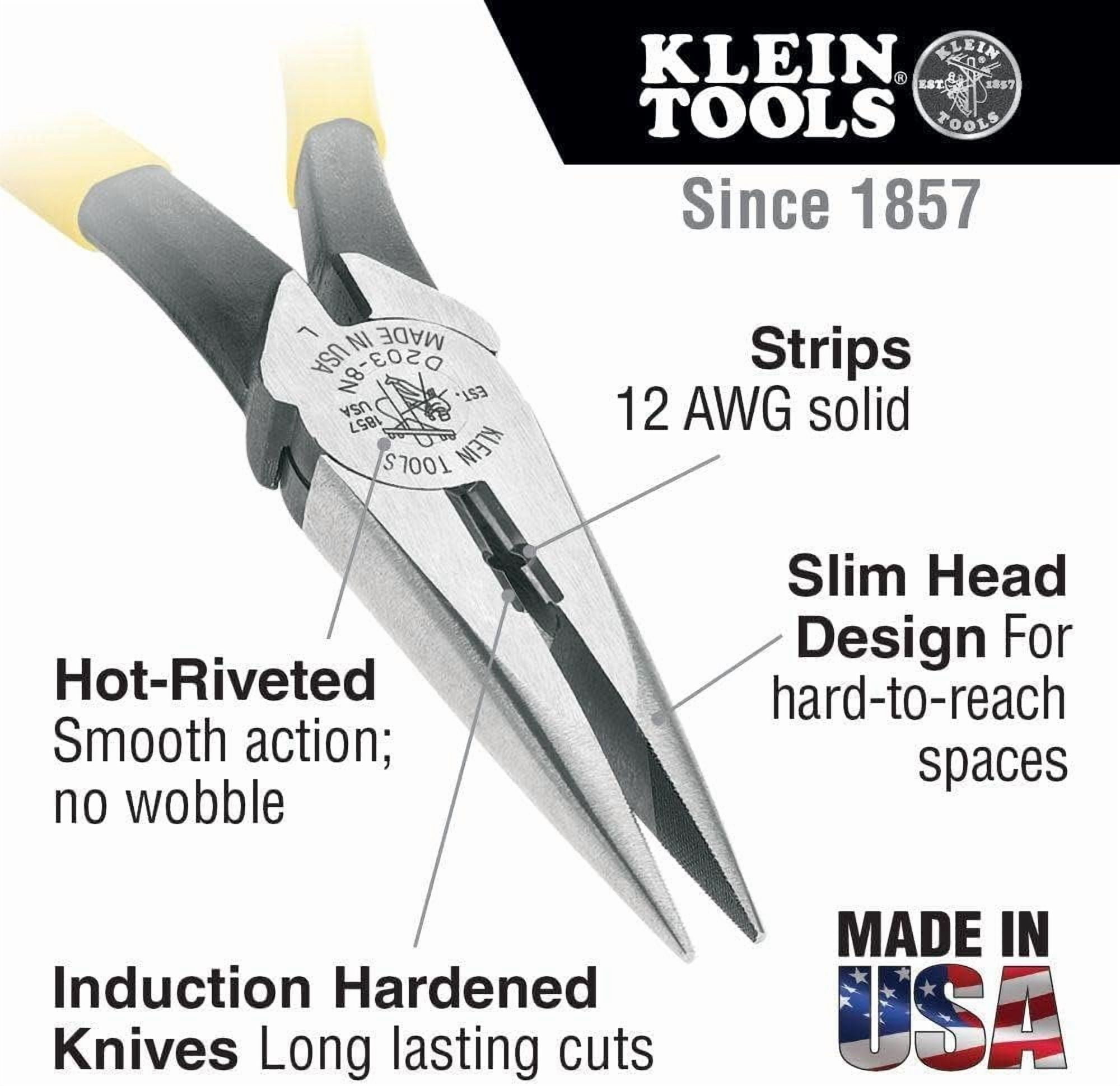 Needle Nose Plier, 8-7/16 in., Smooth