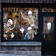 thumbnail image 2 of 4pcs Halloween Skeleton Window Clings - Spooky PVC Stickers for Glass & Walls, Perfect for Haunted House Parties & Home Decor, 2 of 5
