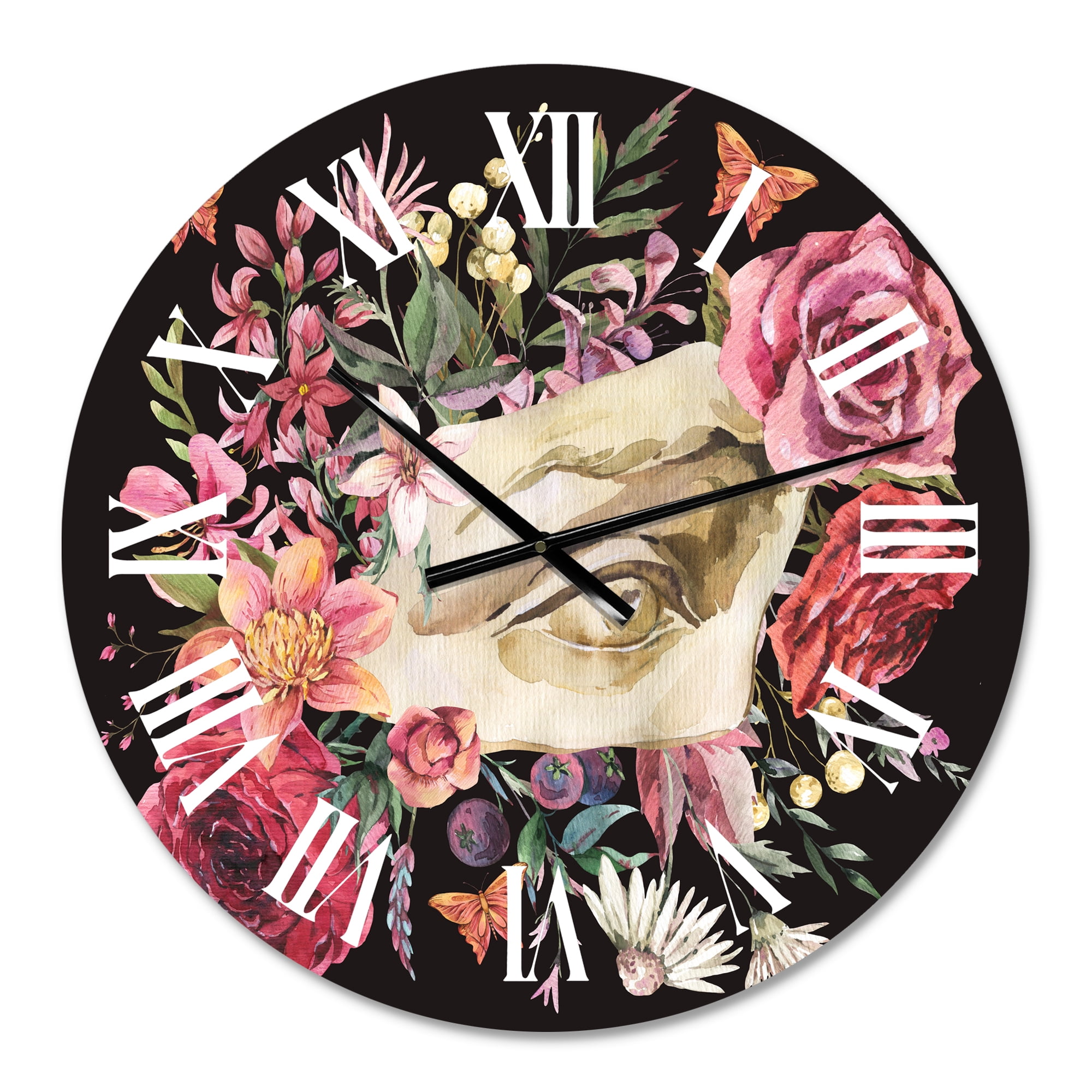 Designart 1 in Farmhouse Wall Clock