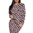 thumbnail image 3 of Conjunto de Pijama para Mujer Shendy Vendy Manga Larga Cuello Redondo con Estampado Transpirable, 3 of 4