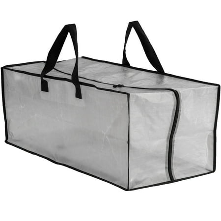 Earthwise Clear Storage Bags Heavy Duty Extra Large Transparent Moving Totes w/Zipper Closure ...