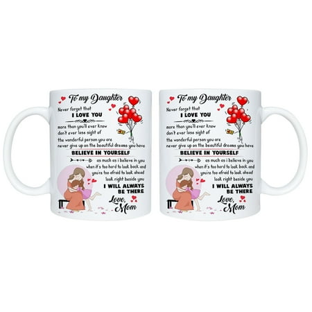 

Outfmvch home & kitchen Mother And Daughter Ceramic Mark Coffee Cup Mother s Day Gift