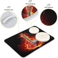 thumbnail image 3 of FREEAMG Cool Fashion Guitar in Fire Absorbent Dish Drying Mat, 16 x 18 Inches Microfiber Kitchen Countertop Table Protector Multi-Purpose Counter Rack Sink Drainer Pad, 3 of 6