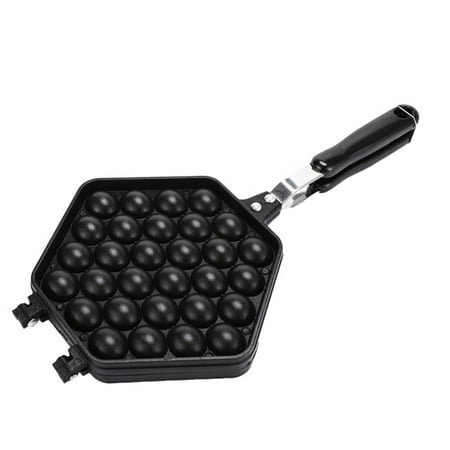 

Egg Bubble Cake Baking Pan Mold Eggettes Iron Aluminum Hongkong Waffle Pan Mould Non-Stick Coating DIY Muffins Plate
