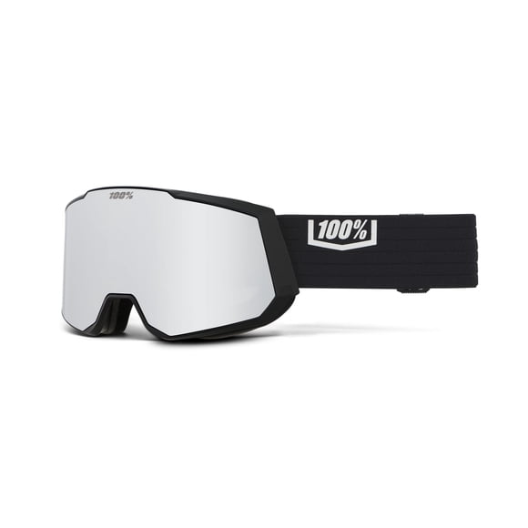 Gafas 100% Snowcraft XL Negro Plata Espejo