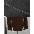thumbnail image 5 of [Elegant Blazer] Elegant Velvet Men's Blazer with Bow Tie | Single Breasted, Long Sleeve, Dark Brown - Perfect for Weddings, Formal Events, and Business Casual, 5 of 7