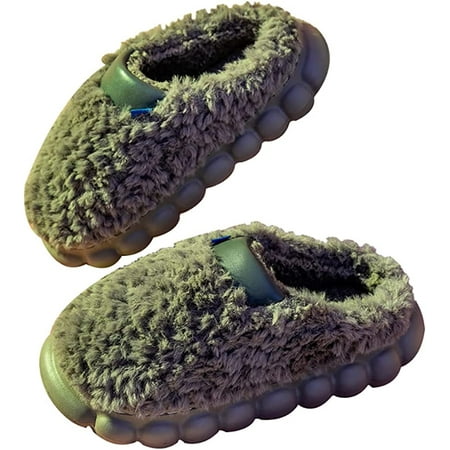 

PIKADINGNIS Women Slippers Cozy Plush Faux Fur House Slide Winter Thick Memory Foam Shoes