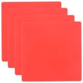 thumbnail image 1 of Shisuyan Anti-skid Cup Coaster Non-slip Red Silicone 4Pcs 4x4 Inches, 1 of 8
