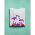 thumbnail image 3 of Purple Flamingos Sweatshirt Women -SPIdeals Designs, Female XX-Large, 3 of 4