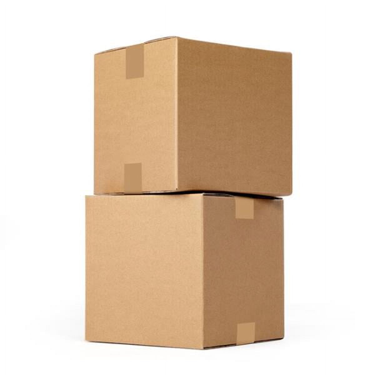 4 Sizes Corrugated Cardboard Boxes For Shipping & Moving – 100 Count Assortment (8x6x6, 6x4x4, Etc.)