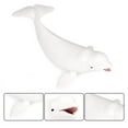 thumbnail image 3 of 1PC Simulation Sea Creature White Whale Model Plastic Ocean Animal Decoration Educational Toy for Home Shop White, 3 of 8