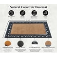 thumbnail image 7 of A1HC 30"x48" Natural Coir & Rubber Paisley Black Doormat, Heavy-Duty, Anti-Shed, Fade-Resistant Outdoor Entrance, 7 of 7