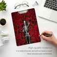 thumbnail image 4 of FMSHPON Red RosesDeath Clipboard Hardboard Wood Nursing Clip Board and Pull for Standard A4 Letter 13x9 inches, 4 of 7