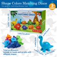 TENGTUNG Dinosaur Shape Matching STF9 Game Fine Motor Toy 10 PCS Double