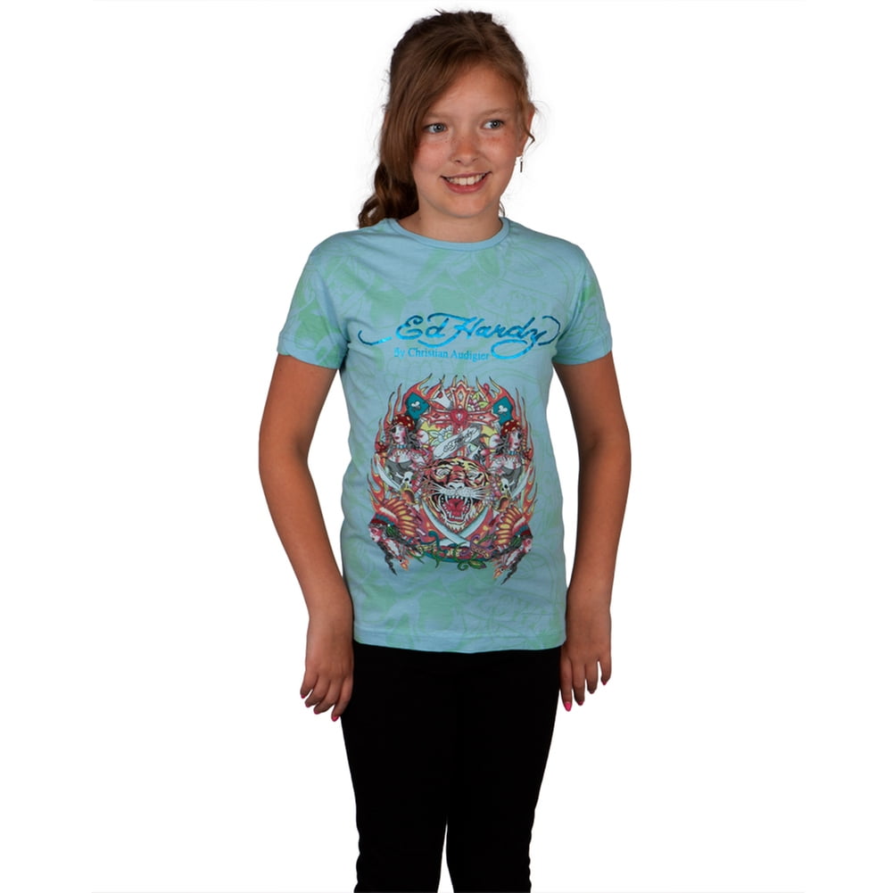blue ed hardy shirt