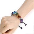 thumbnail image 2 of Pulsera de cuentas de chakras, pulsera de cristal curativa de los 7 chakras, pulsera de cuentas de piedra de yoga, pulsera de meditación, relajación y ansiedad., 2 of 5