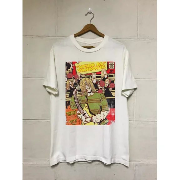 Vintage Weird Al Sports Song News Shirt Cotton White S-5XL