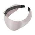 thumbnail image 4 of Unique Bargains 1 Pc Headband Satin Solid Color Wide Hair Accessories Pink, 4 of 5