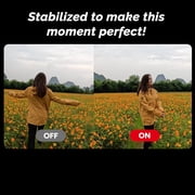 SJCAM C110 Plus Action Camera with 4K Video, Gyro Stabilization, and Audio Recording, Bundle Including: 64GB Micro SD Card, Card Reader, Card Wallet, and USB‑C Adapter