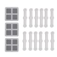 thumbnail image 1 of 12Pcs Screen Window Clips Home Windows Mounting Buckle for Fly Screen Insect Protection, 1 of 19