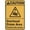 Warning Sign 1, variant on Caution Overhead Crane Area Proceed With Caution Sign 8"x12" Inch Rust Free Aluminum Easy To Read & Sturdy Keep Out Outdoor Metal Signs For Home Farm Yard
