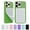 Translucent, variant on 2 Pack Silicone Octo Cup Buddy Sticky Grip Holder for Cellphone, Silicone Suction Cup Phone Case Mount Double Sided, Hands-Free Phone Accessories Strong Grip Holder for Selfie and Video