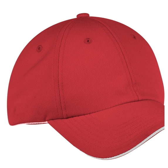 Port Authority C838 Dry Zone Cap, Engine Red/ White, OSFA