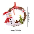thumbnail image 6 of Vikakiooze 2022 Christmas Decorations Santa Claus Small Vines Circle Wreath Pendants Children's Christmas Gifts Wreath Christmas Tree Pendants, 6 of 9