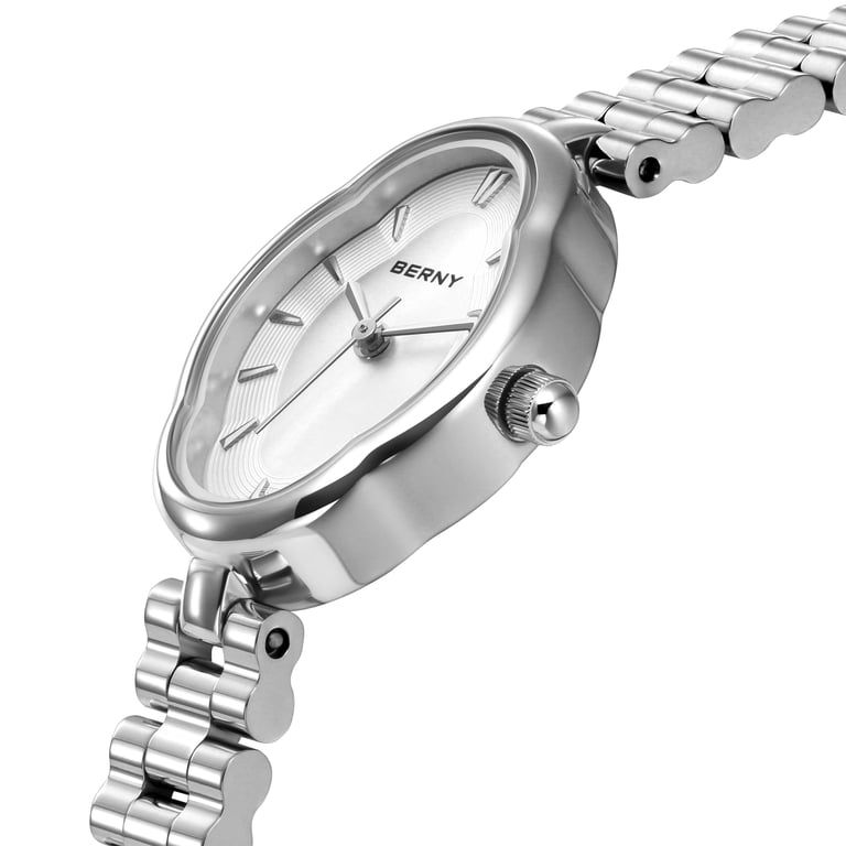 BERNY, Small Silver Watches for Women, 2926L-B, Dainty  display picture 1