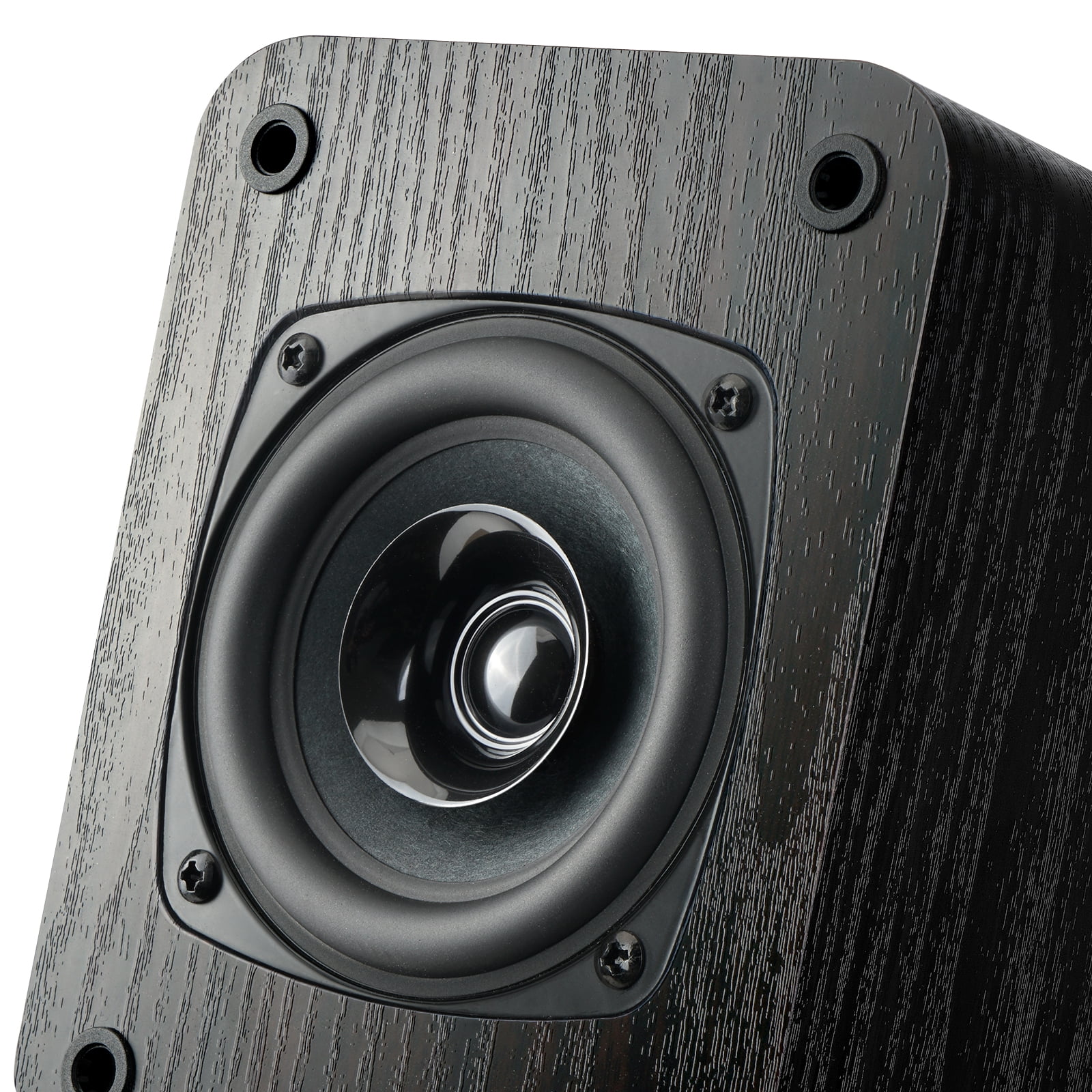 RIOWOIS Powered Bookshelf Speakers with Bluetooth 5.3 and Built-in Amplifier for Vinyl Record Player, 30W*2 Turntable Speakers with 3.5" Dual Cone Driver, Optical/AUX/TV-ARC Input and Remote Control.
